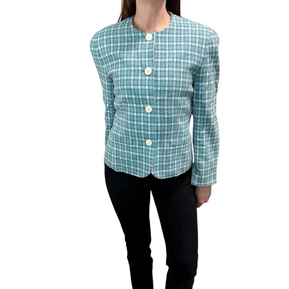 Vintage Pendleton Plaid Blazer Jacket - Picture 3 of 7